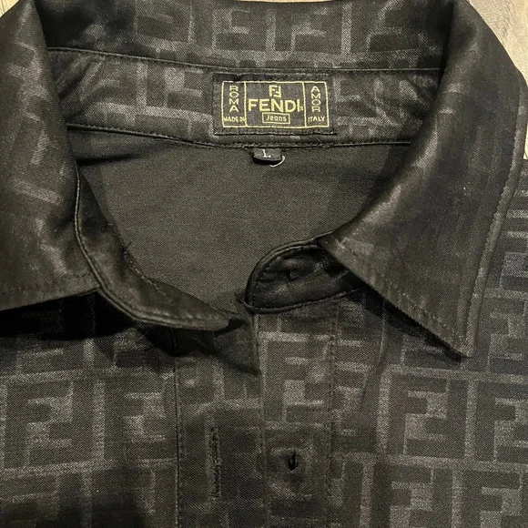 Fendi monogram collard dress with pockets - Picture 3 of 3